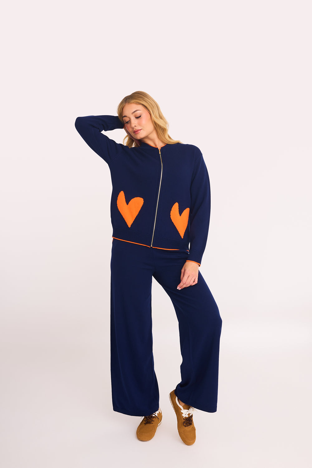 Mirage Knitted Trousers (Navy)