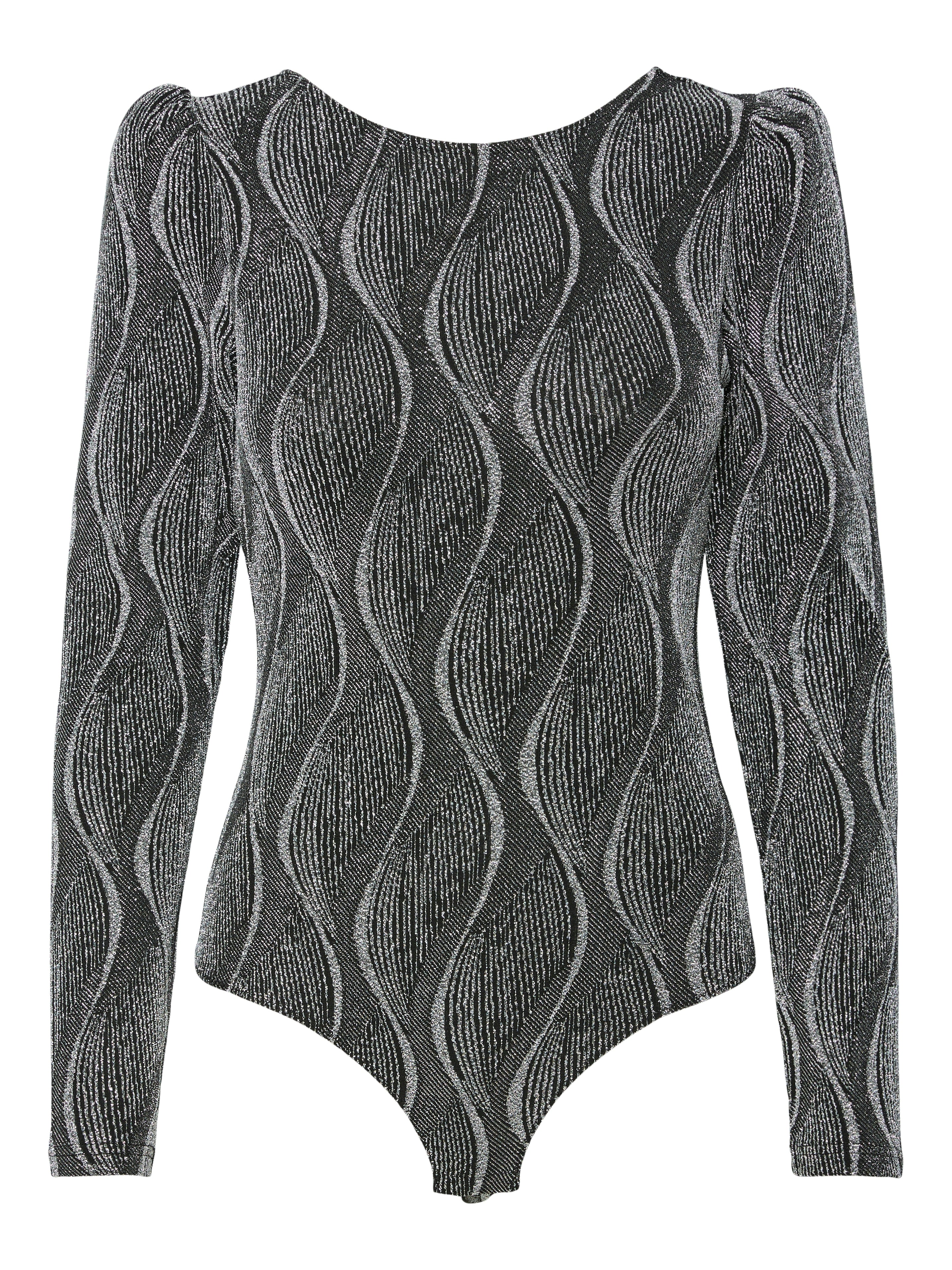 Steffi Bodysuit (Silver/Black Lure)