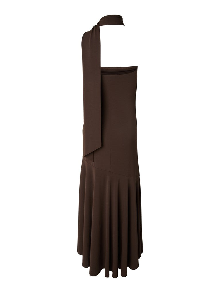 Dita Bandeau Maxi Dress (Coffee Bean)