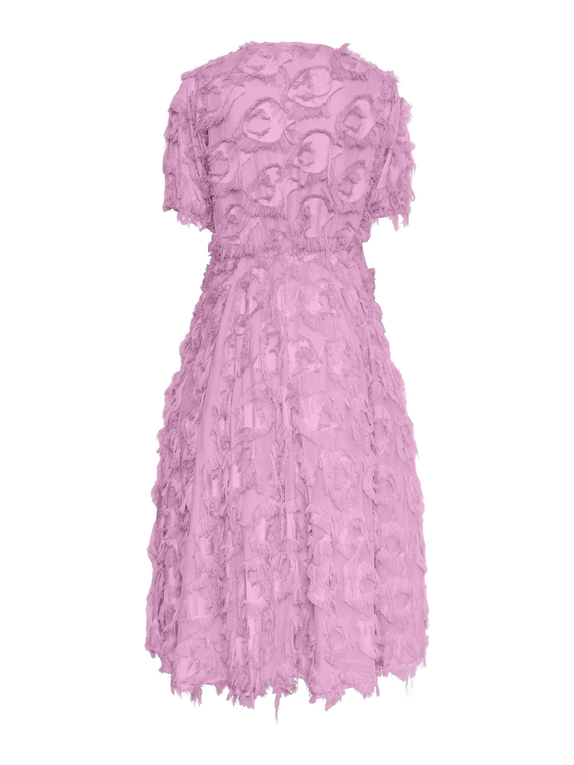 Liza Fringed Midi Dress (Pastel Lavender)