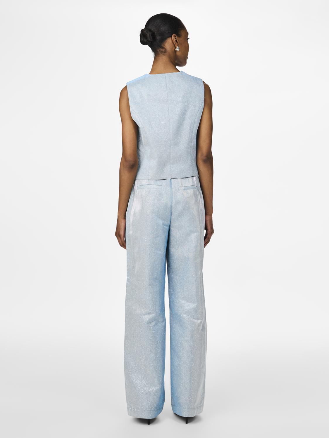 Laurel High Waisted Pants (Clear Sky/Metallic)