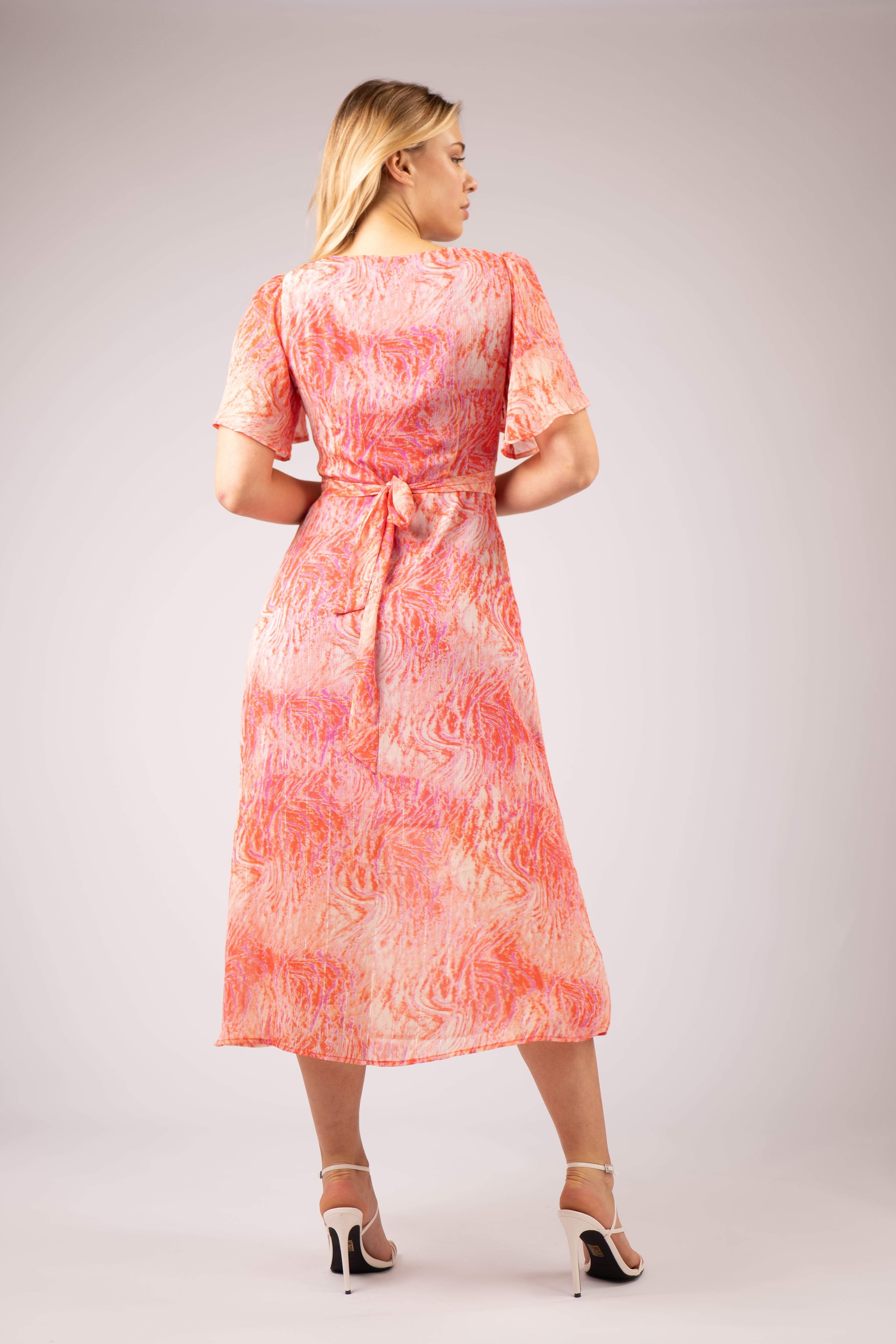 MIMI LONG COWL NECK DRESS (PINK)