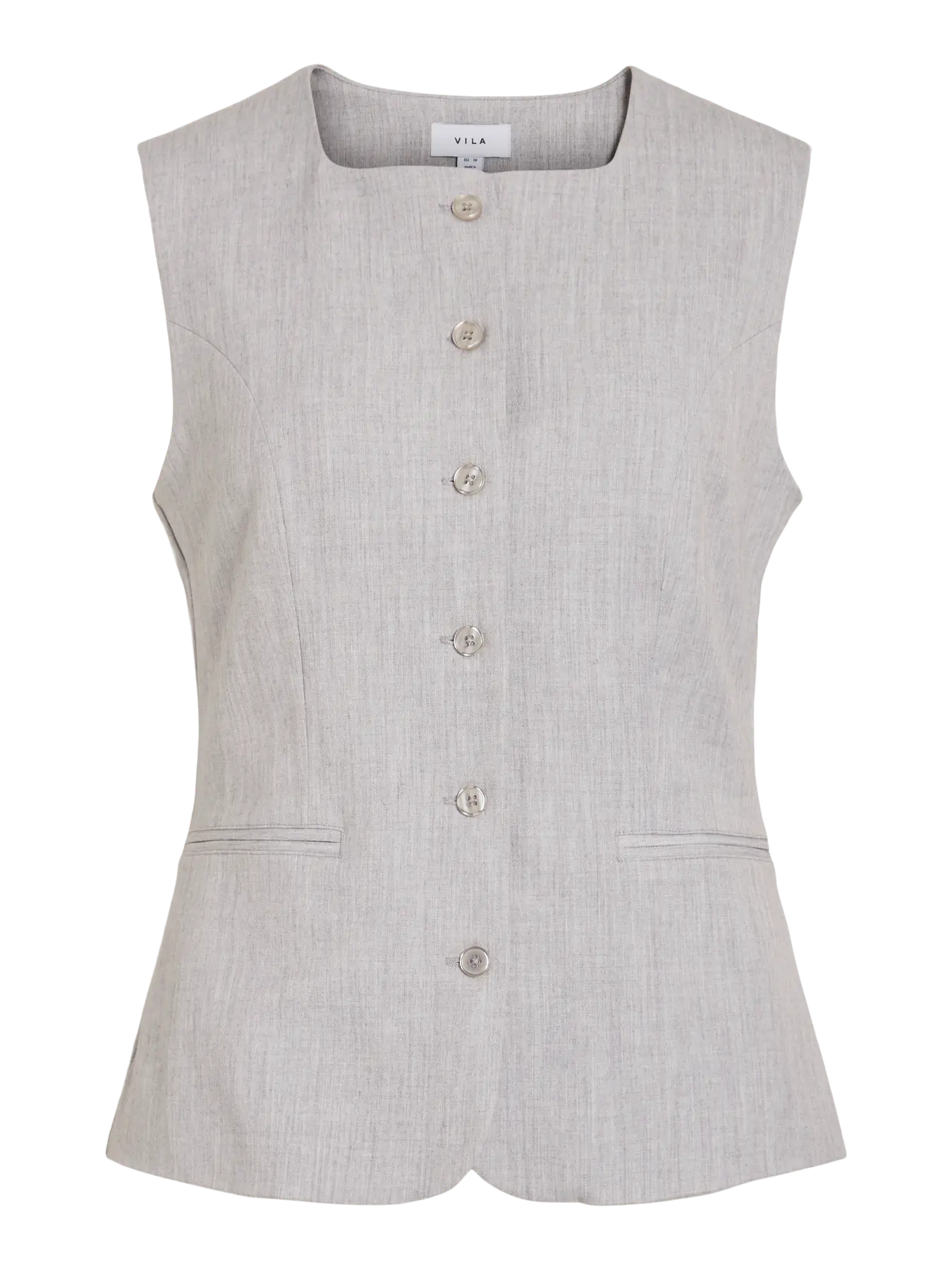 Abigail Waistcoat (Light Grey/Melange)