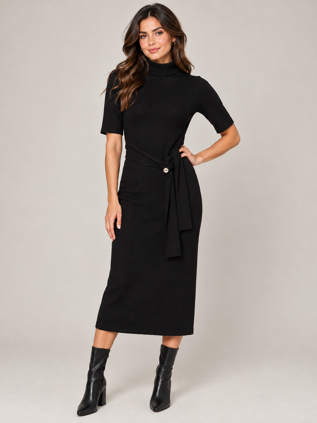 Alaura Knit Dress (Black)