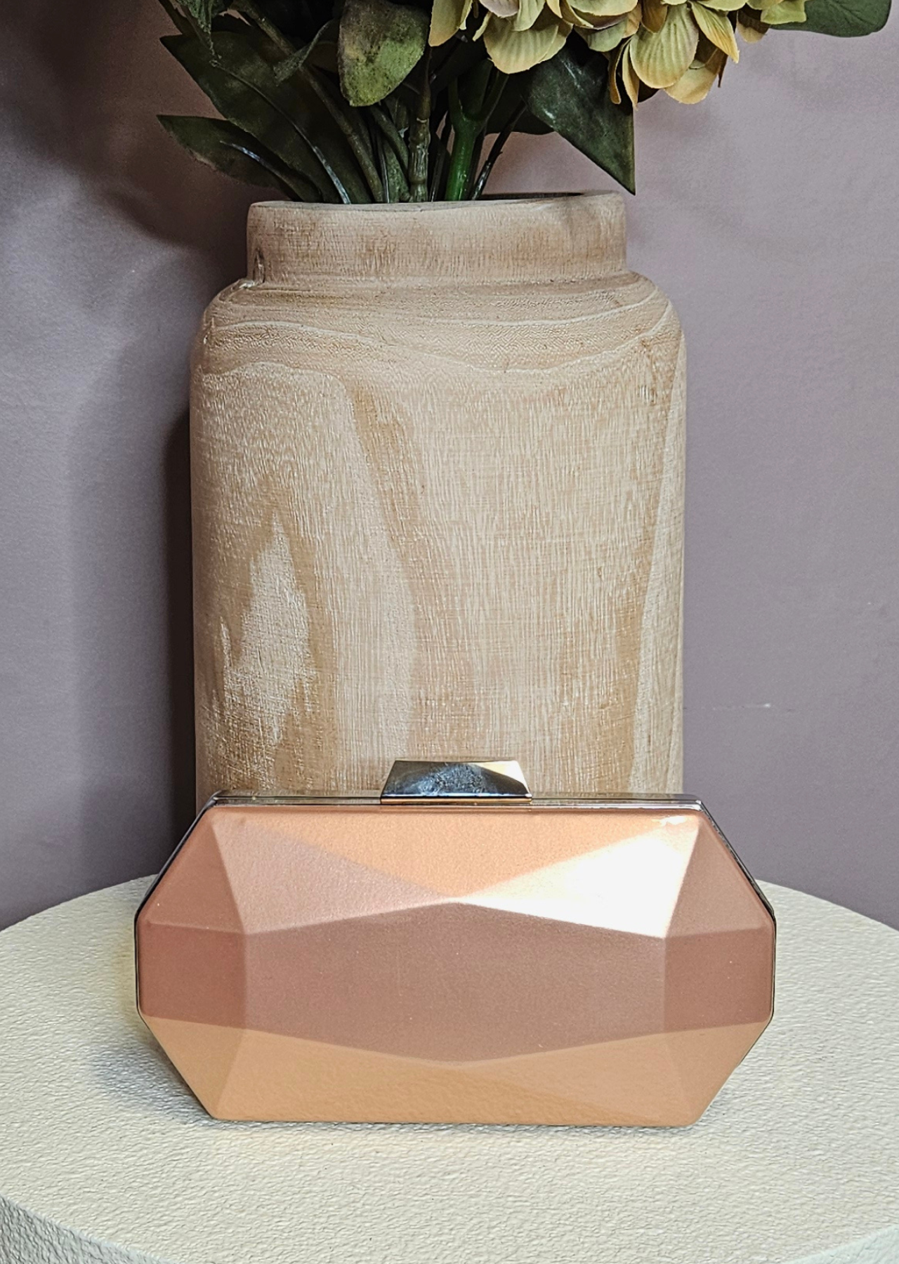 Sarah Patent Bag (Rose Gold)