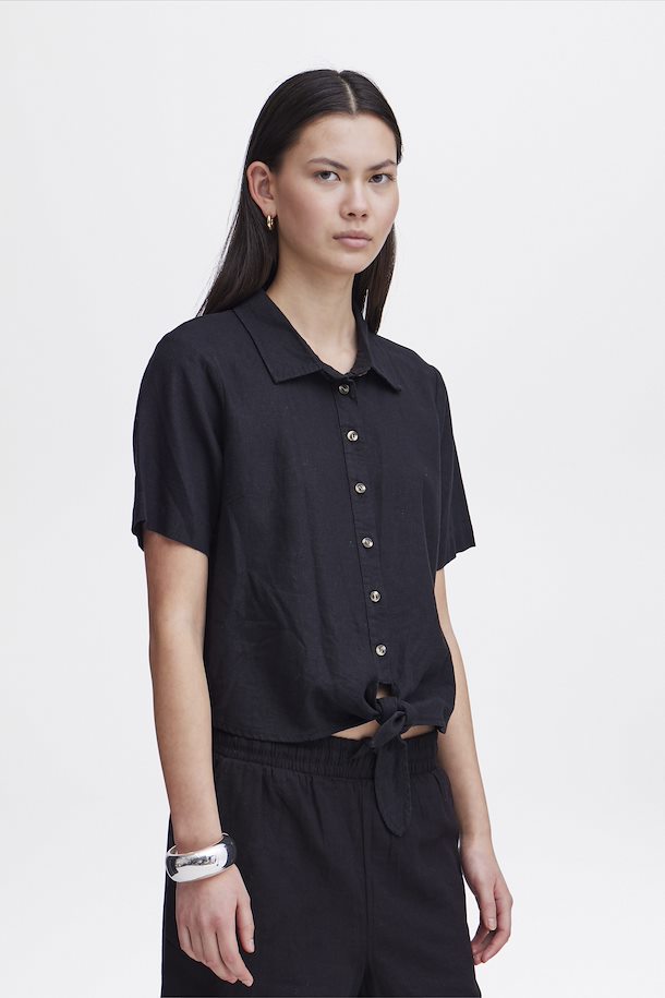 LINO SHORT SLEEVE SHIRT (BLACK)