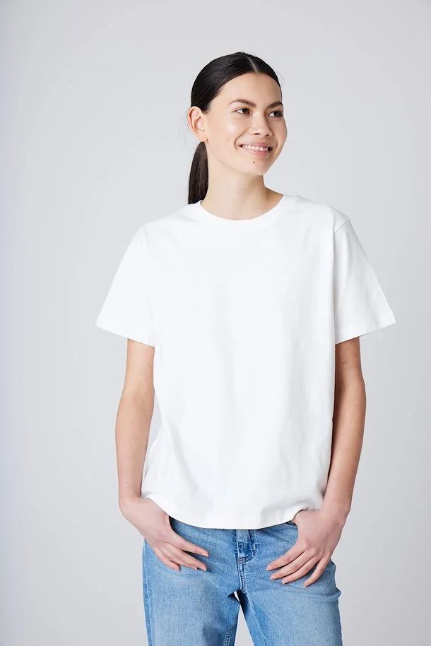 PALMER LOOSE T-SHIRT (CLOUD DANCER/IVORY)