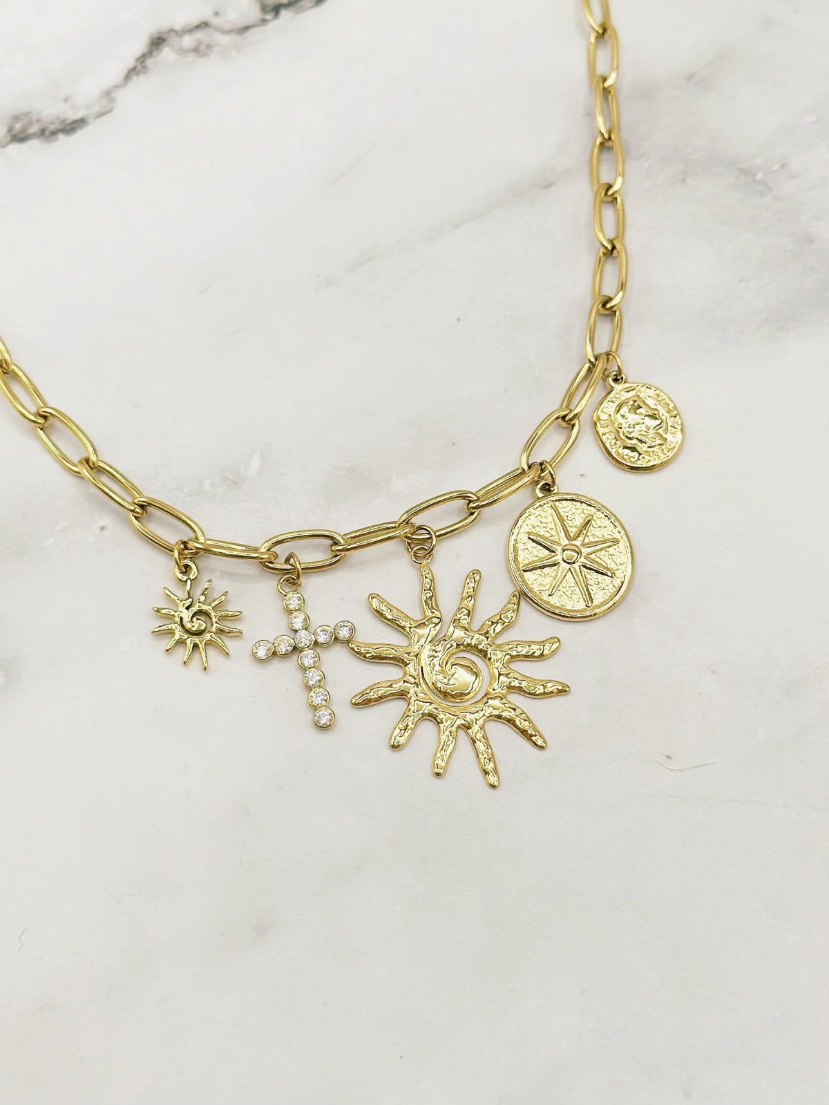 Symbols Necklace (Gold)