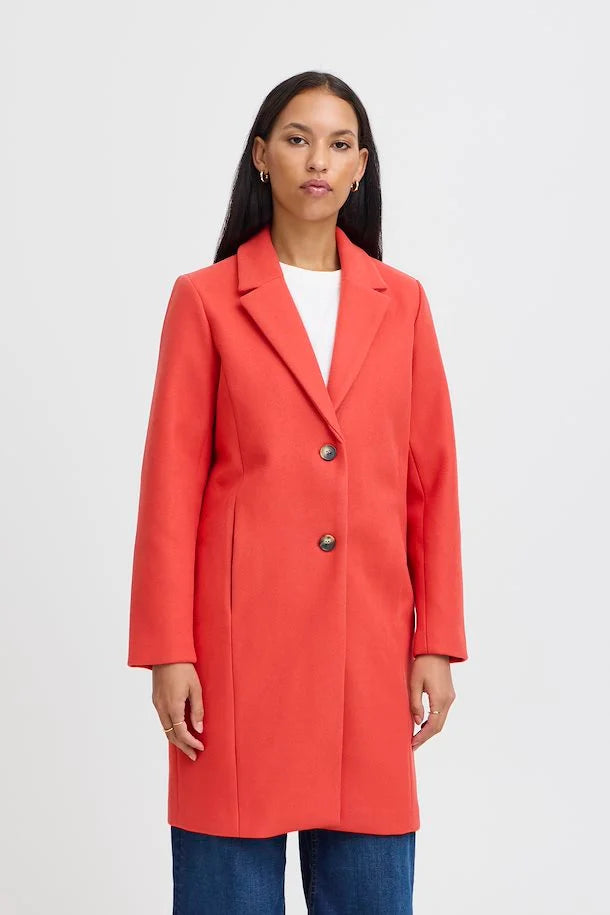 Juliette Coat (Cranberry| Love Cherish Coat - Main Image