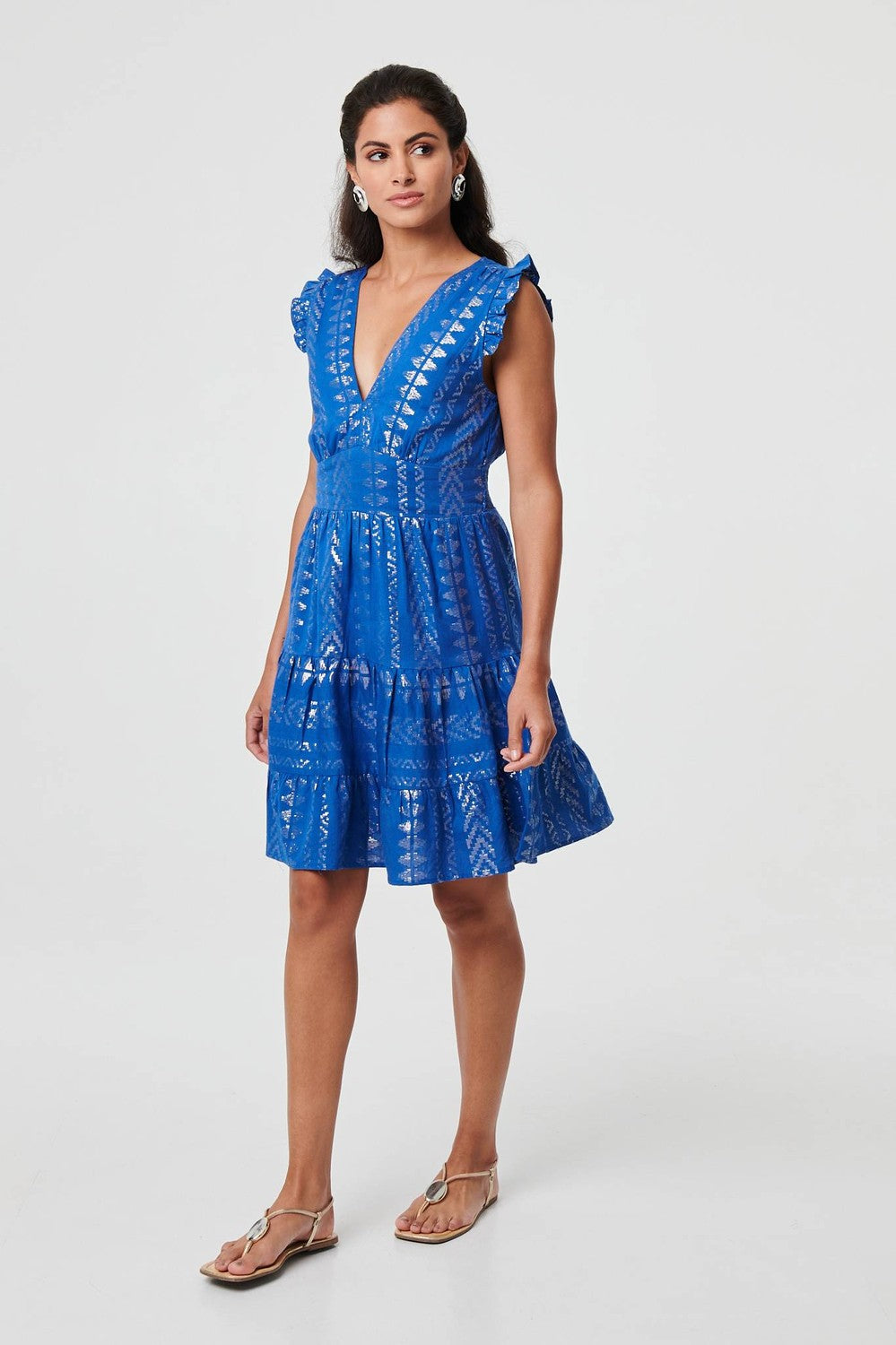 Louanne Mini Dress (Blue)