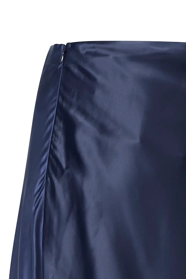 Enda Midi Skirt (Dark Navy)
