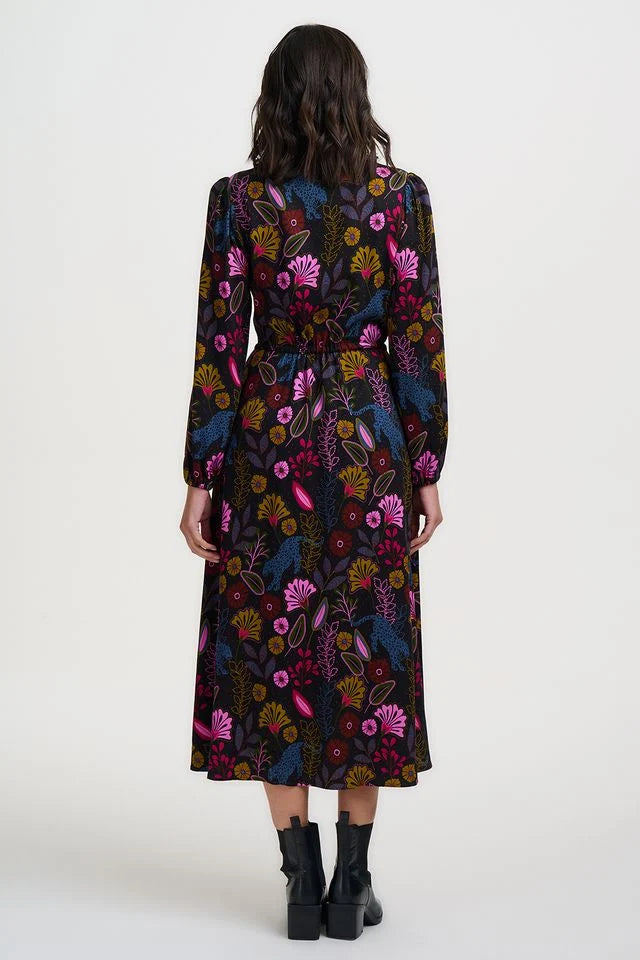 Dottie Maxi Shirt Dress (Black)