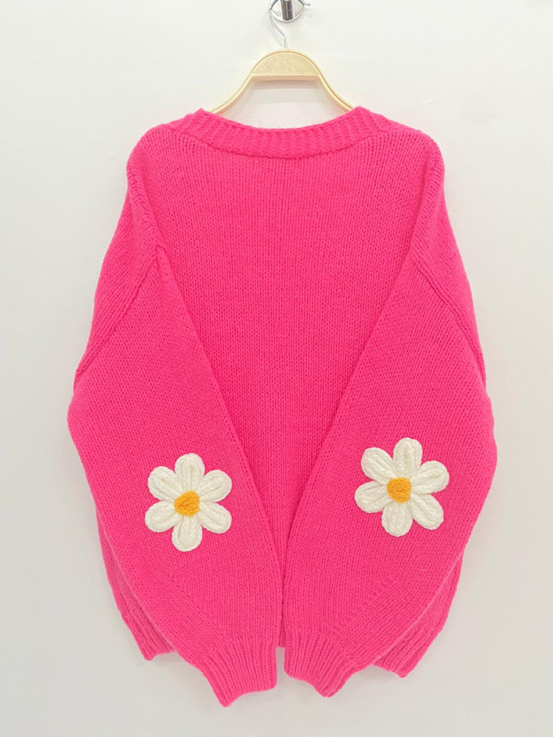 Daisy Cardigan (Fuchsia)