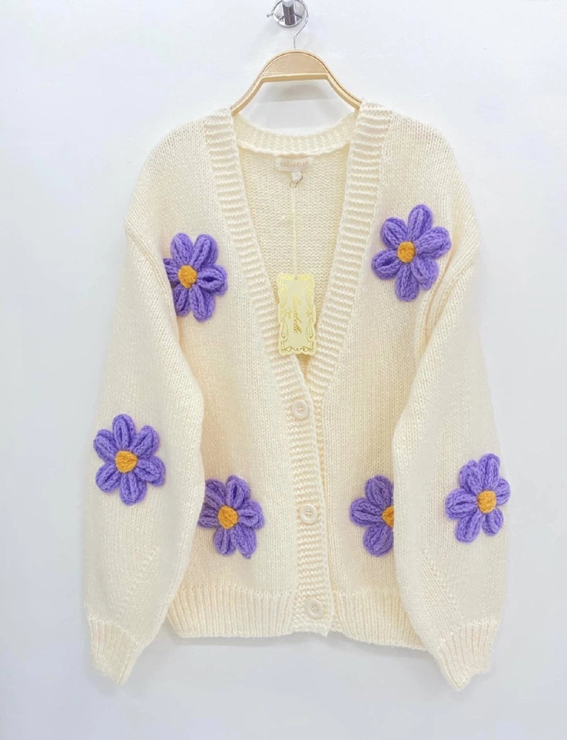 Daisy Cardigan (White)