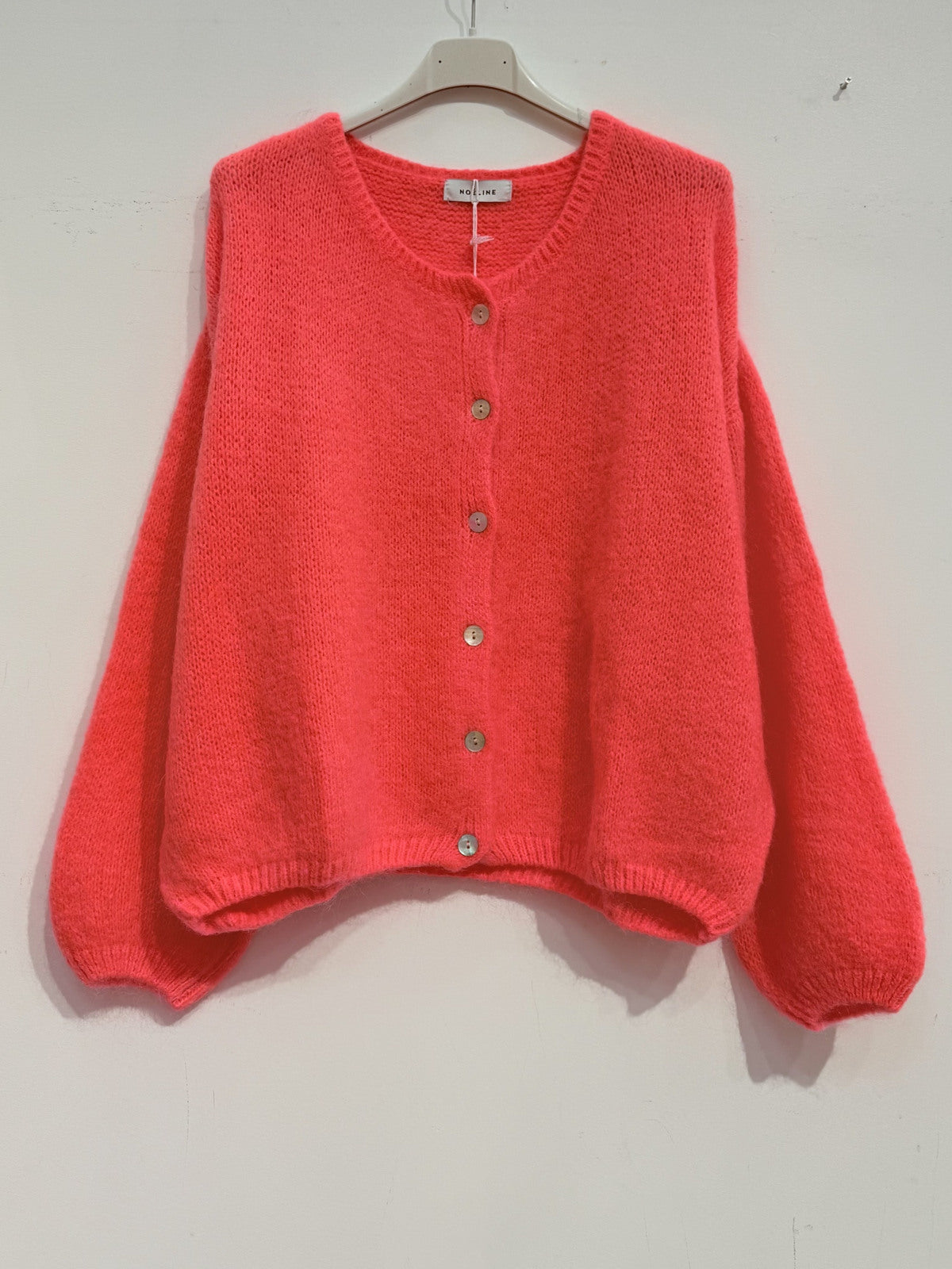 Kimmie Knit Cardigan (Neon Orange)