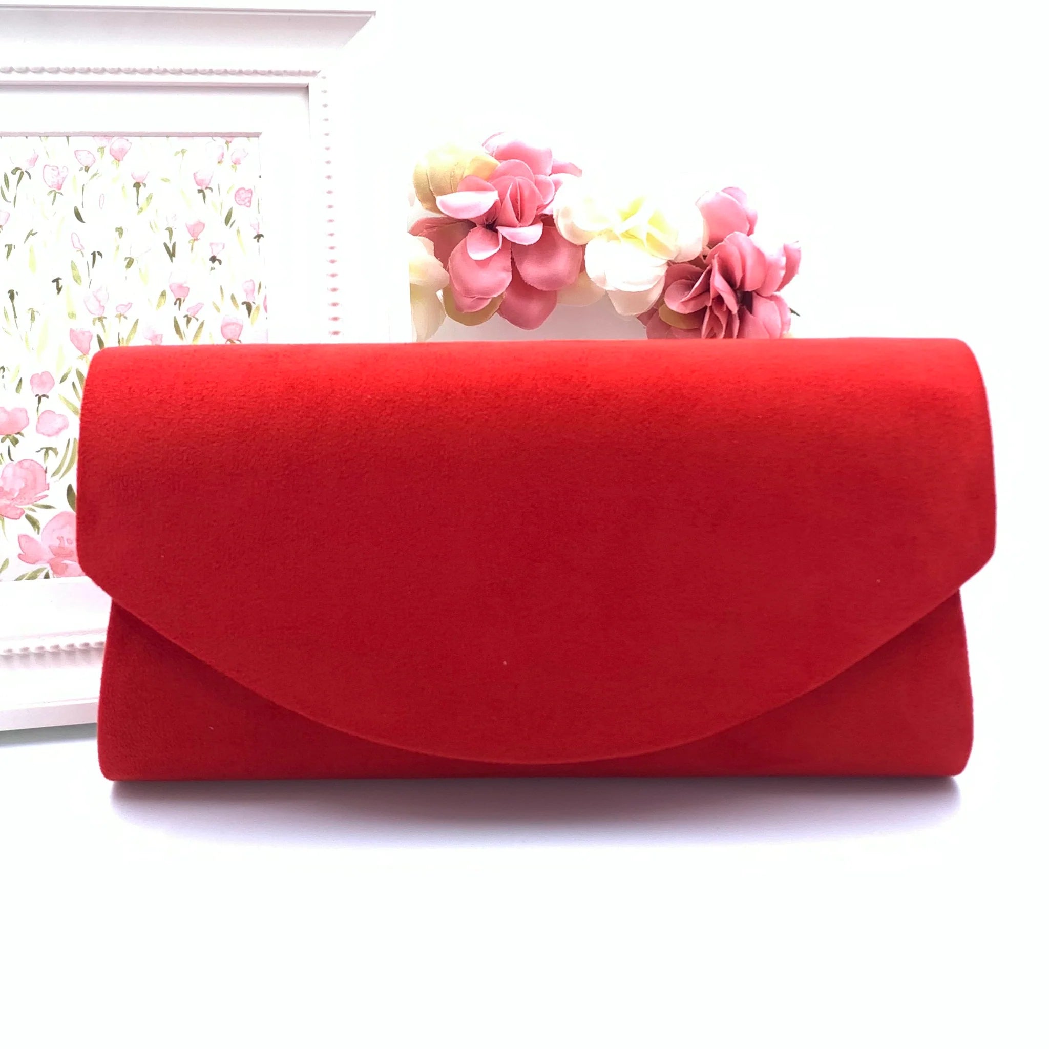 MADDIE SUEDE CLUTCH (VARIOUS COLOURS)