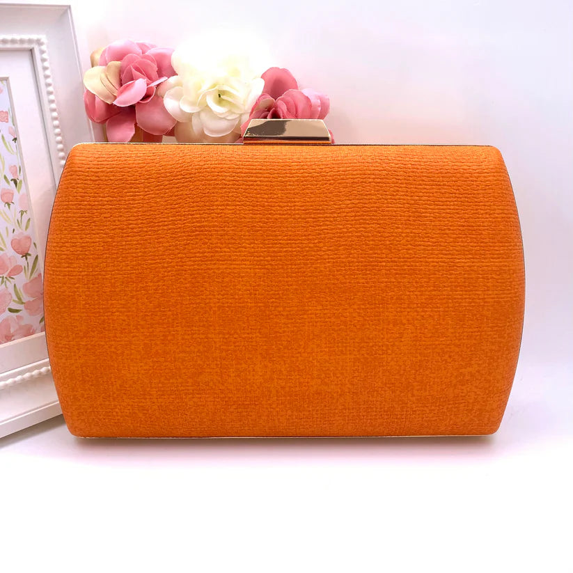Clara Clutch Bag (Orange)