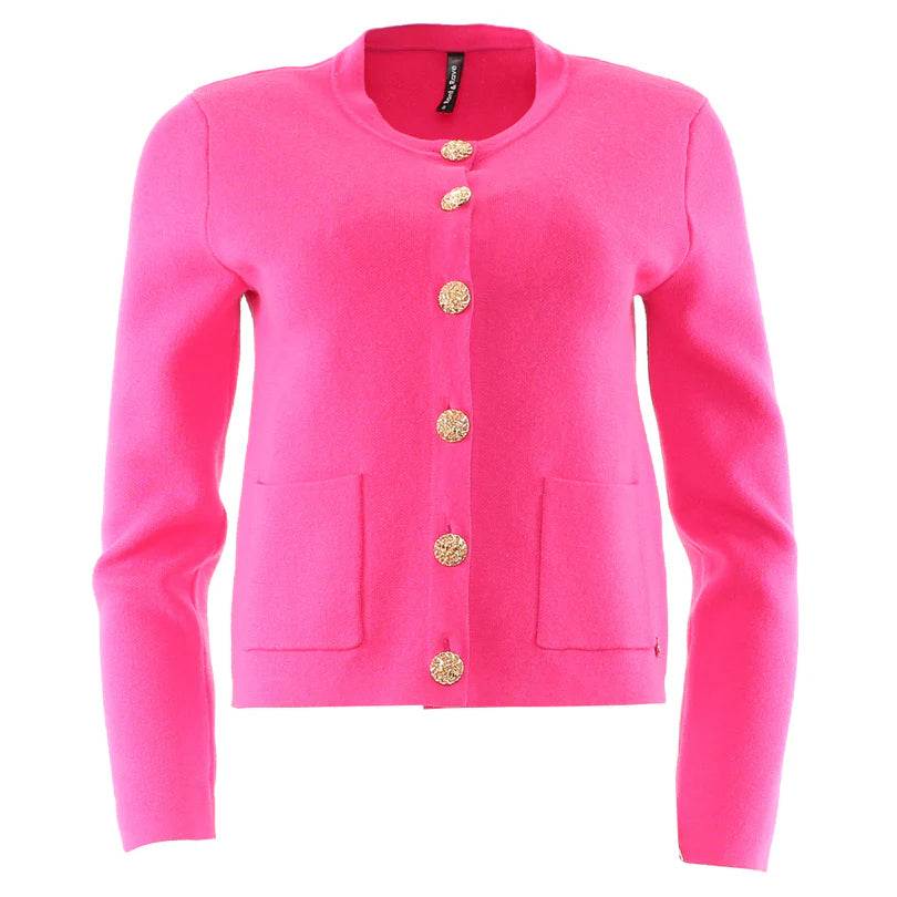Ella Cardigan (Hot Pink)