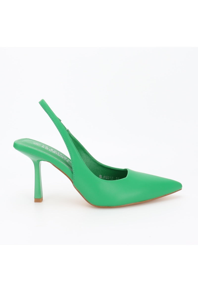 BEVERLY HEELED PUMP (GREEN)
