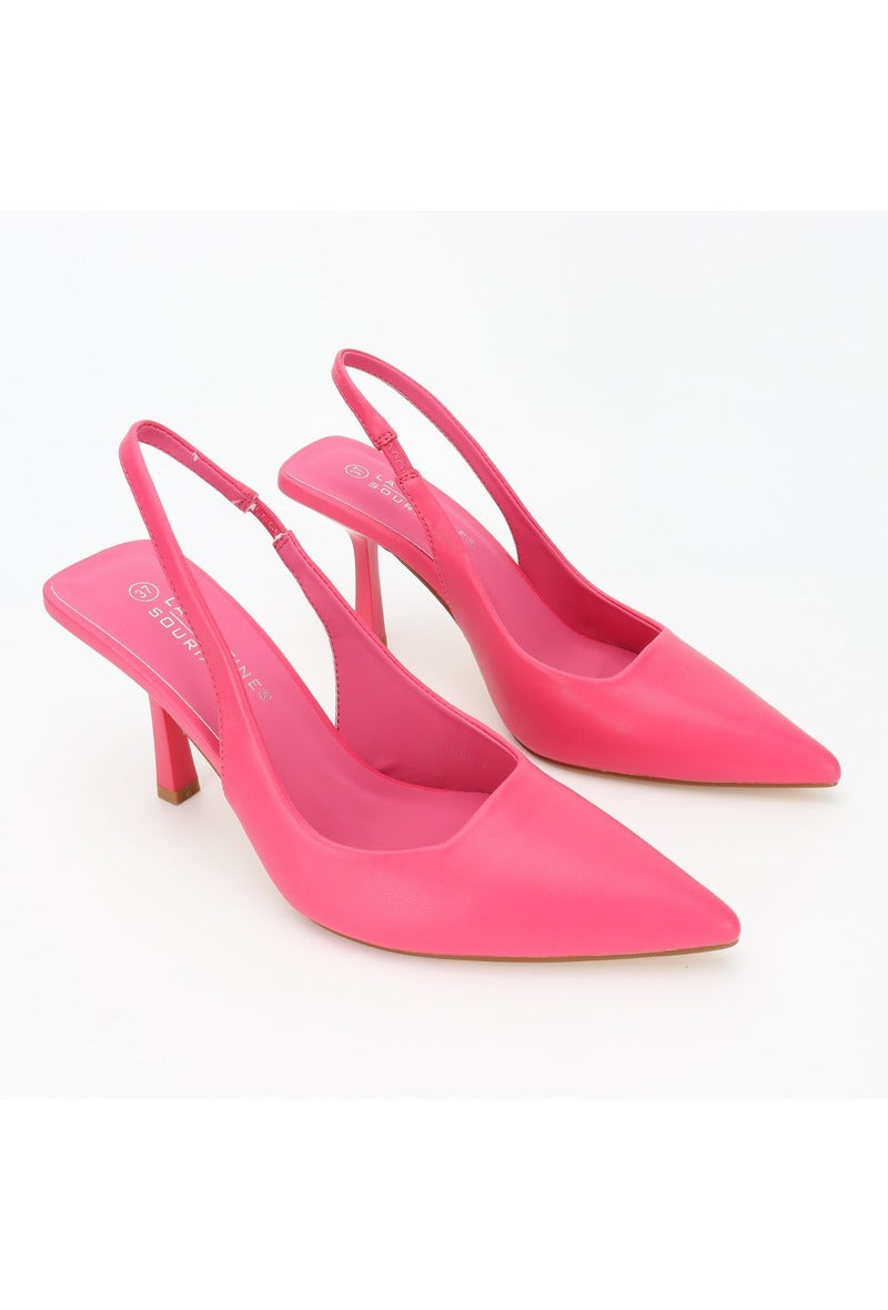 BEVERLY HEELED PUMP (FUSHIA PINK)
