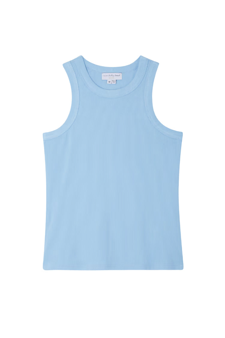 Ribbed Tank Top (Ice Blue)