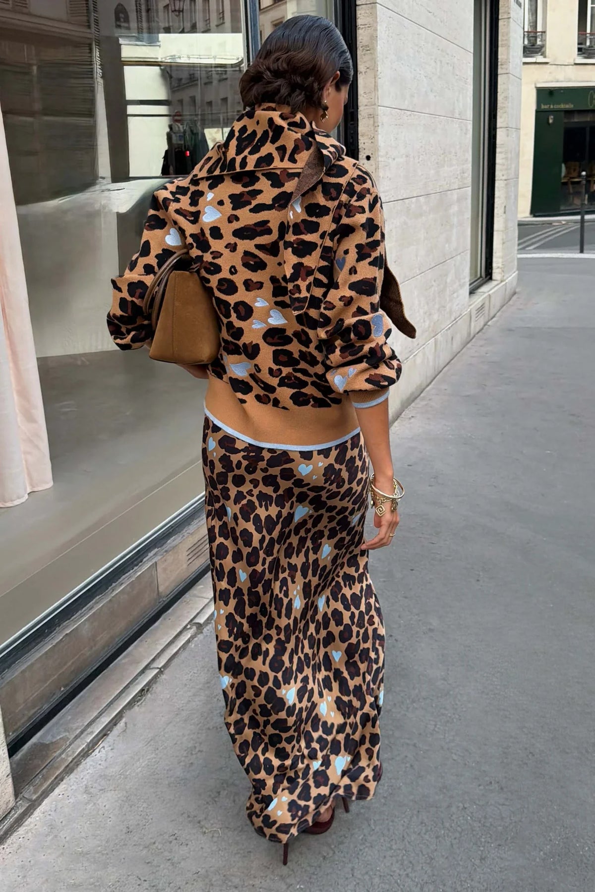Dorris Skirt (Heart Leopard)