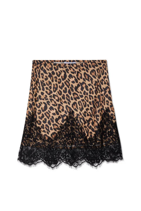 Maeva Mini Skirt (Leopard Lace)