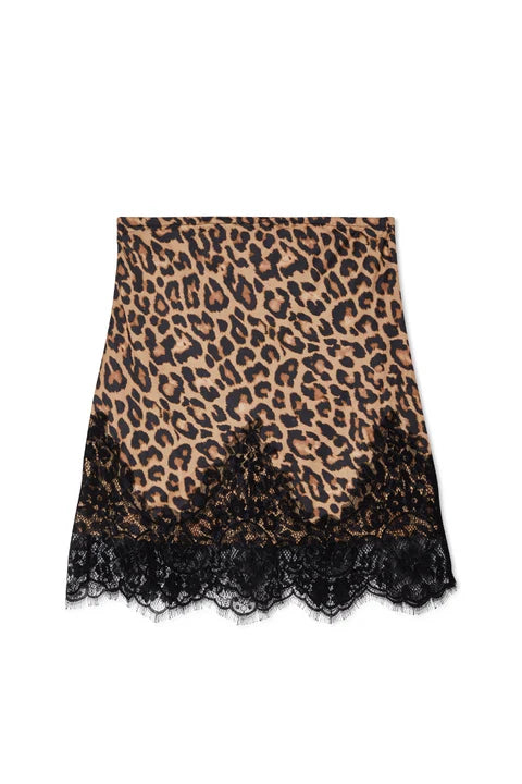 Maeva Mini Skirt (Leopard Lace)