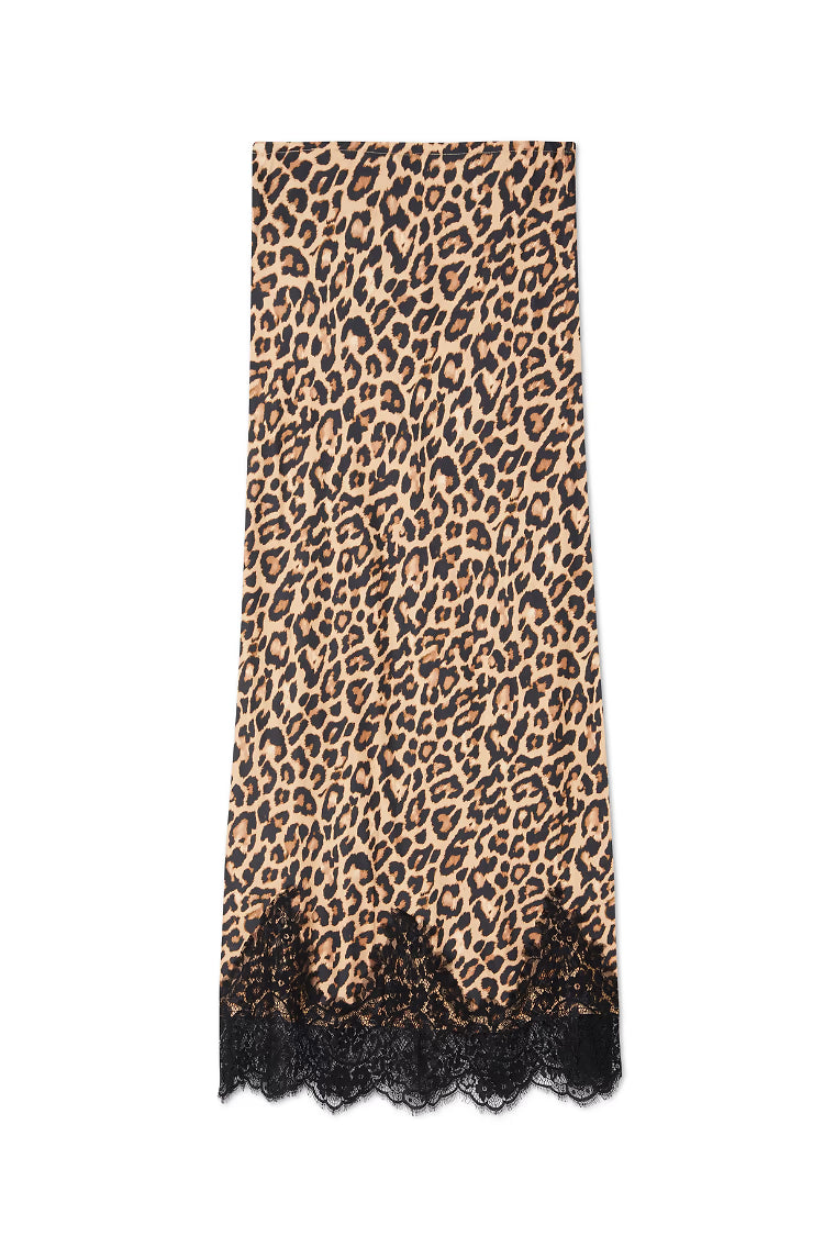 Maeva Midi Skirt (Leopard Lace)