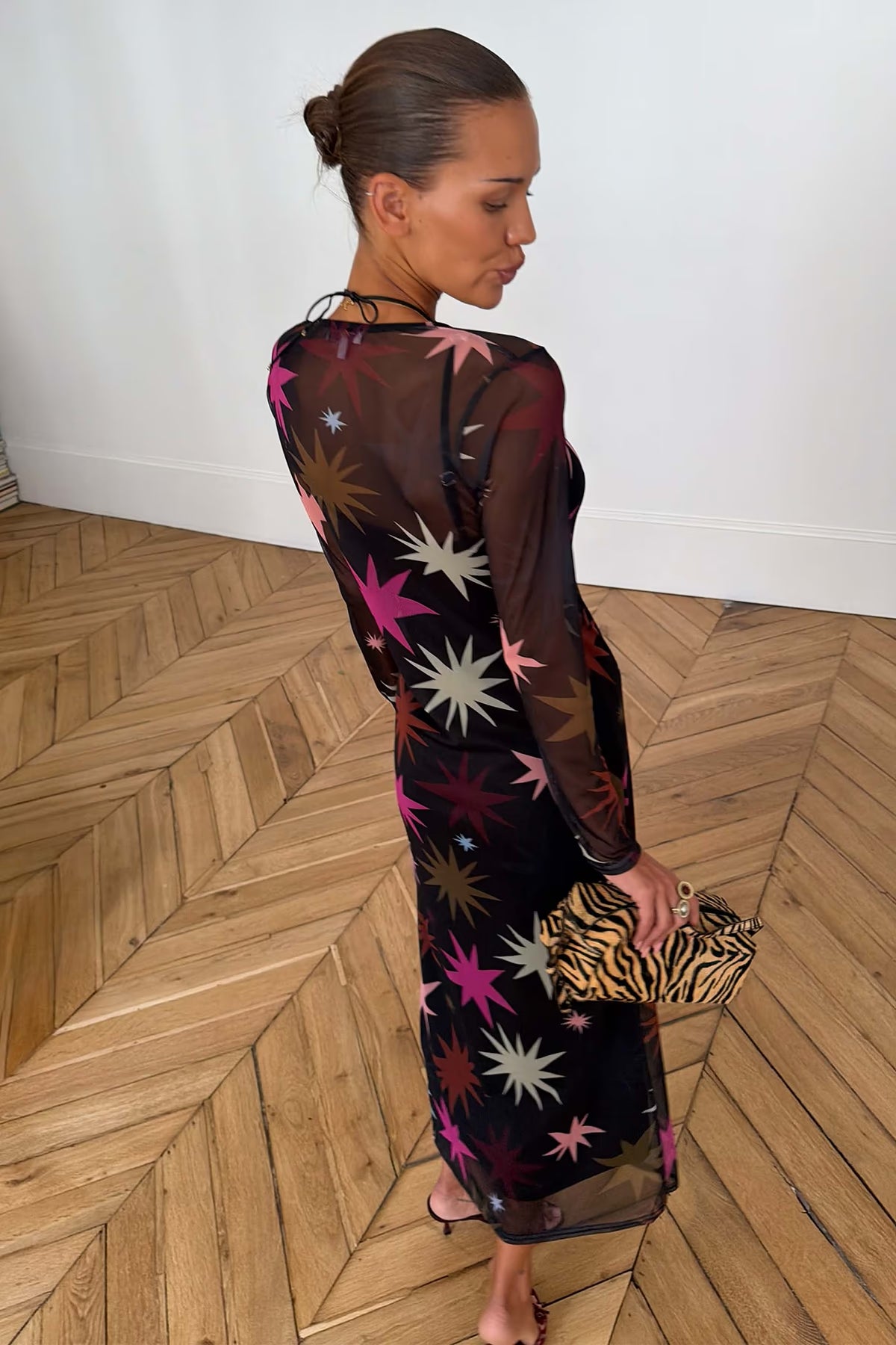 Soho Mesh Midi Dress (Star)
