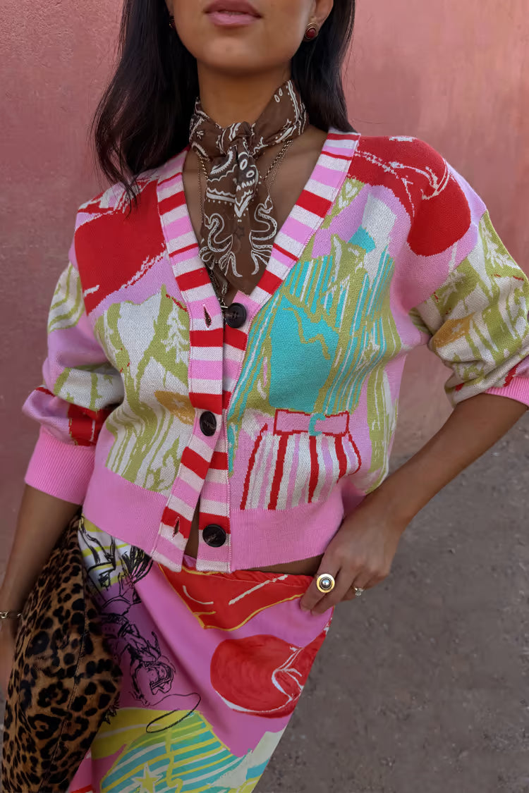 Dallas Cardigan (Pink)