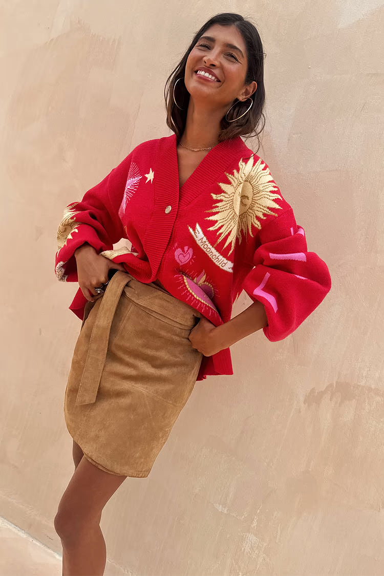 Mystical Cardigan (Red)