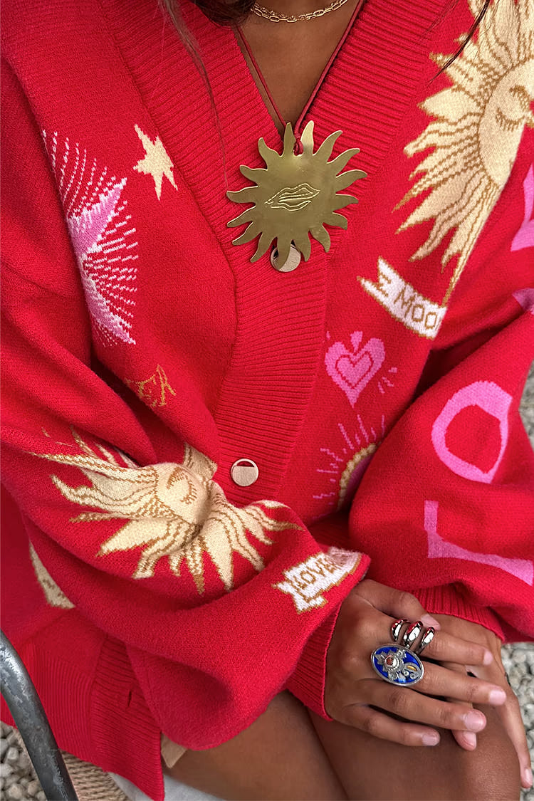 Mystical Cardigan (Red)