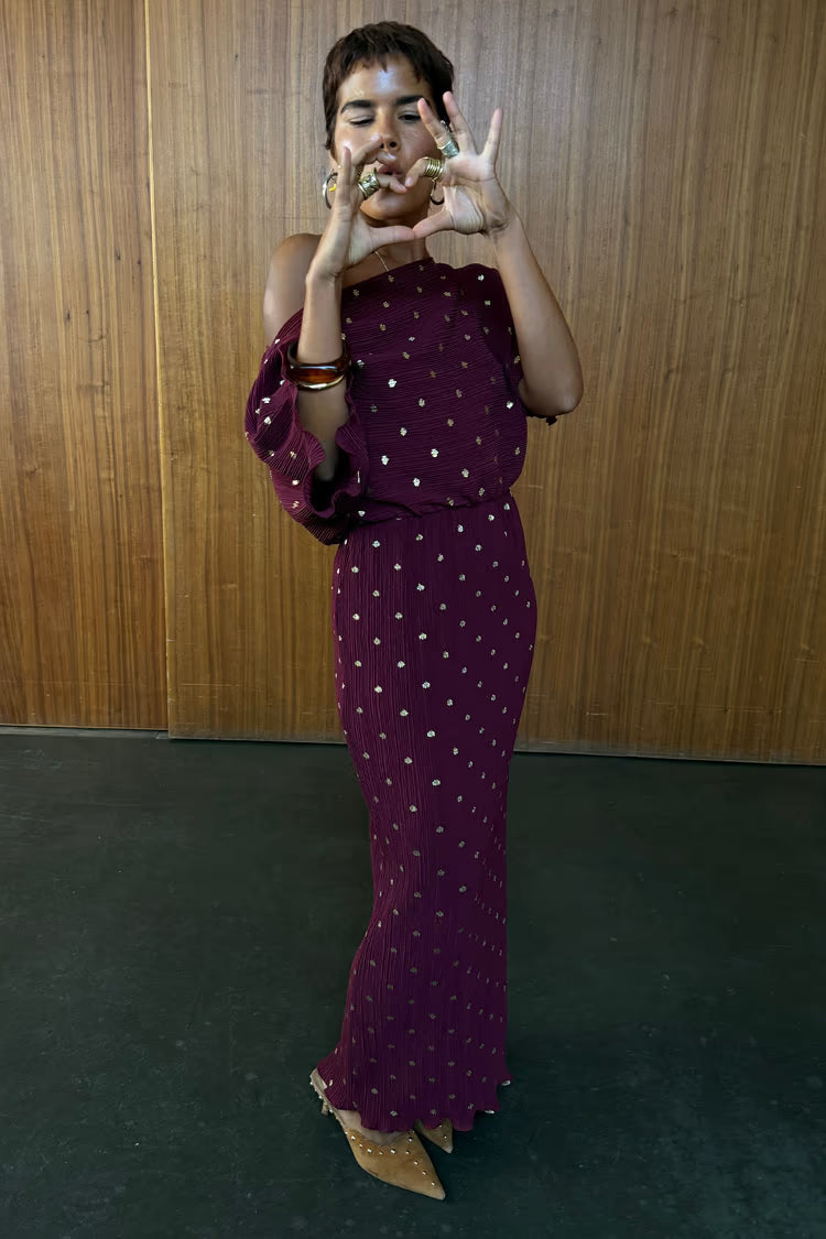 Tilly Dress (Burgundy)