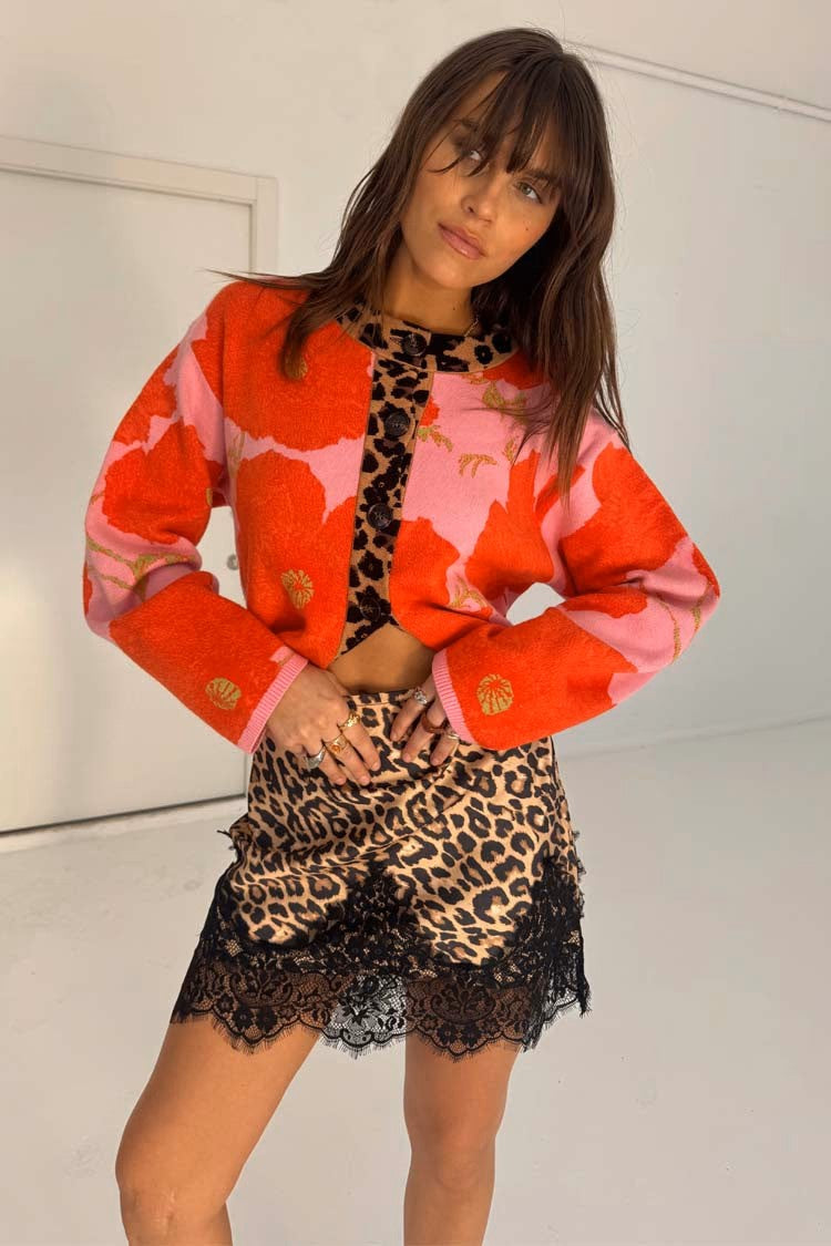 Pink Poppy Cardigan (Pink)