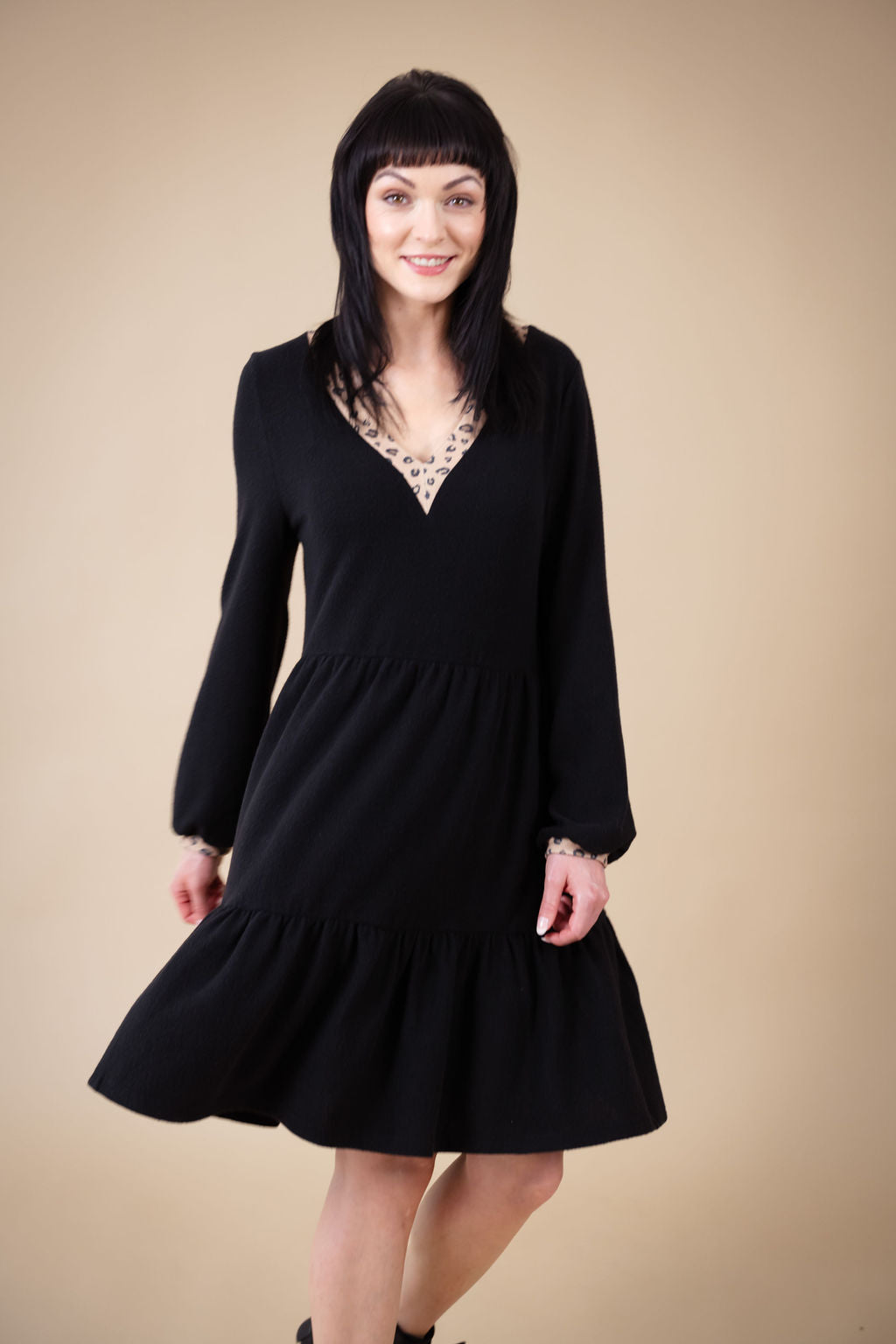 Sadhbh Smock Dress (Black)