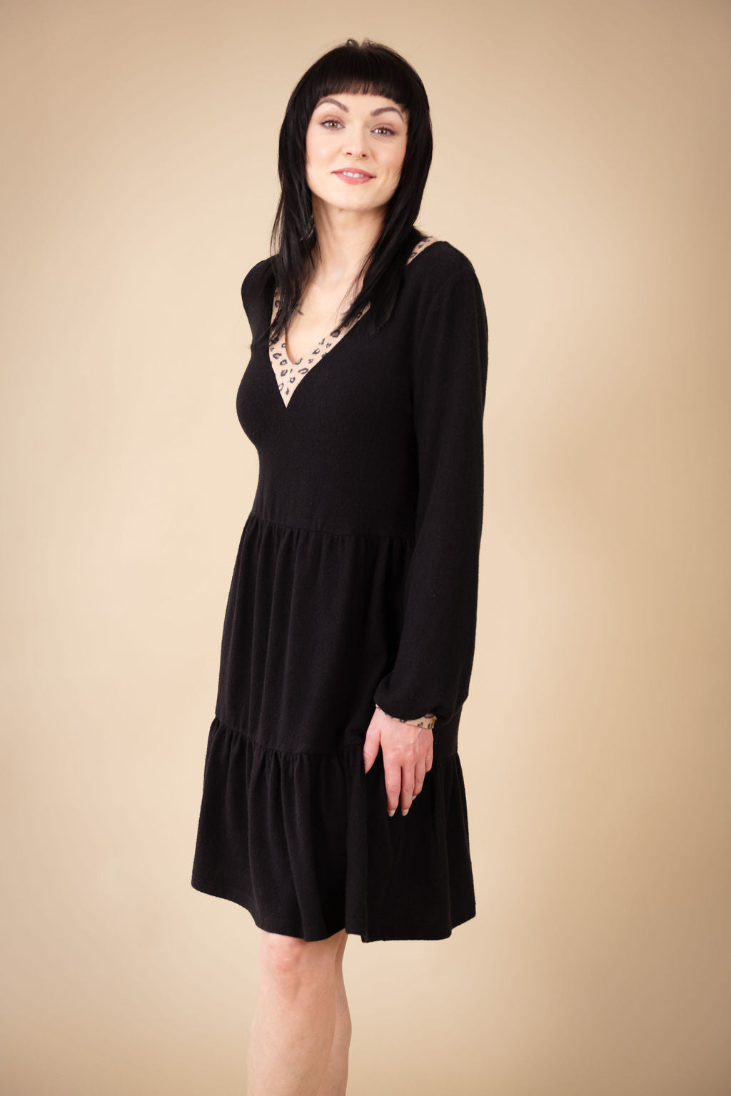 Sadhbh Smock Dress (Black)
