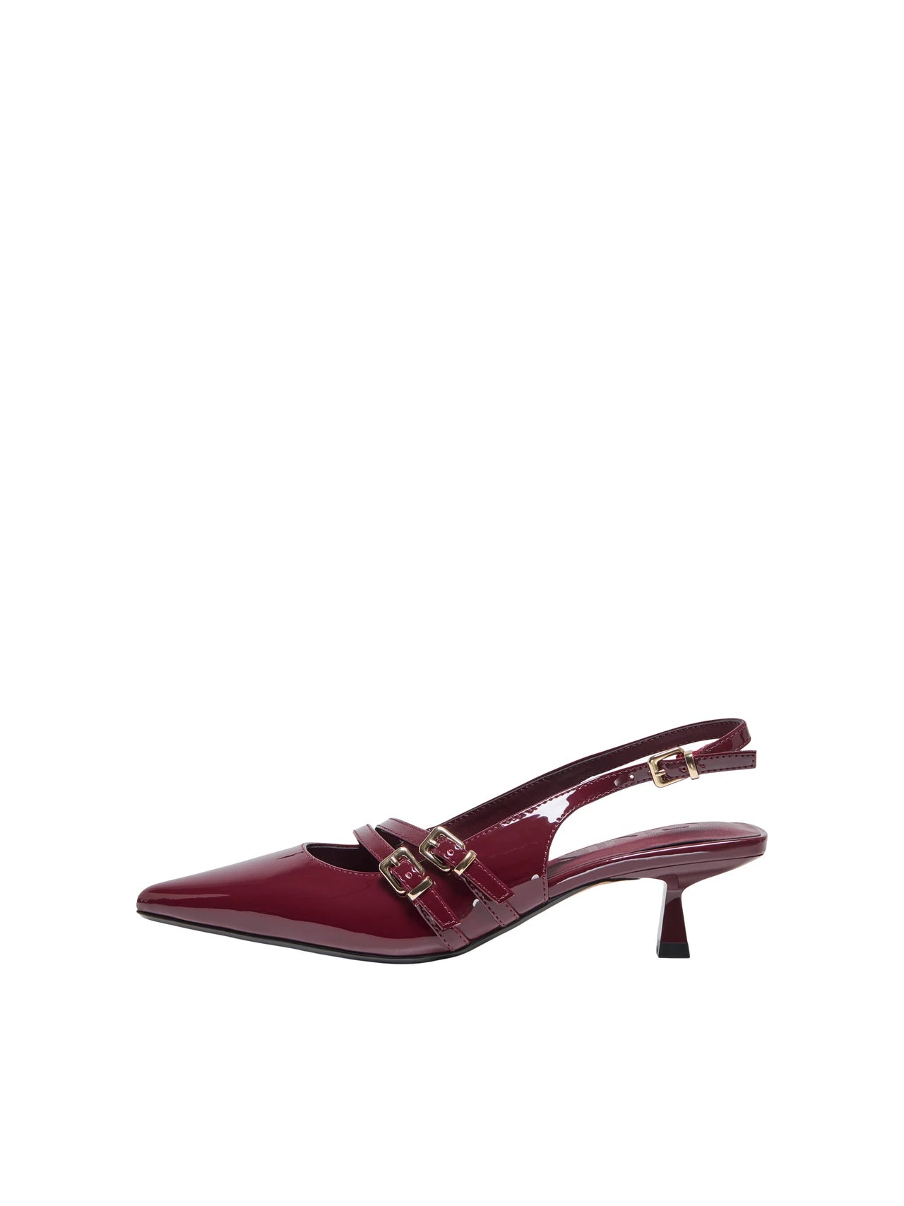 Coco Kitten Heel Slingback (Burgundy)