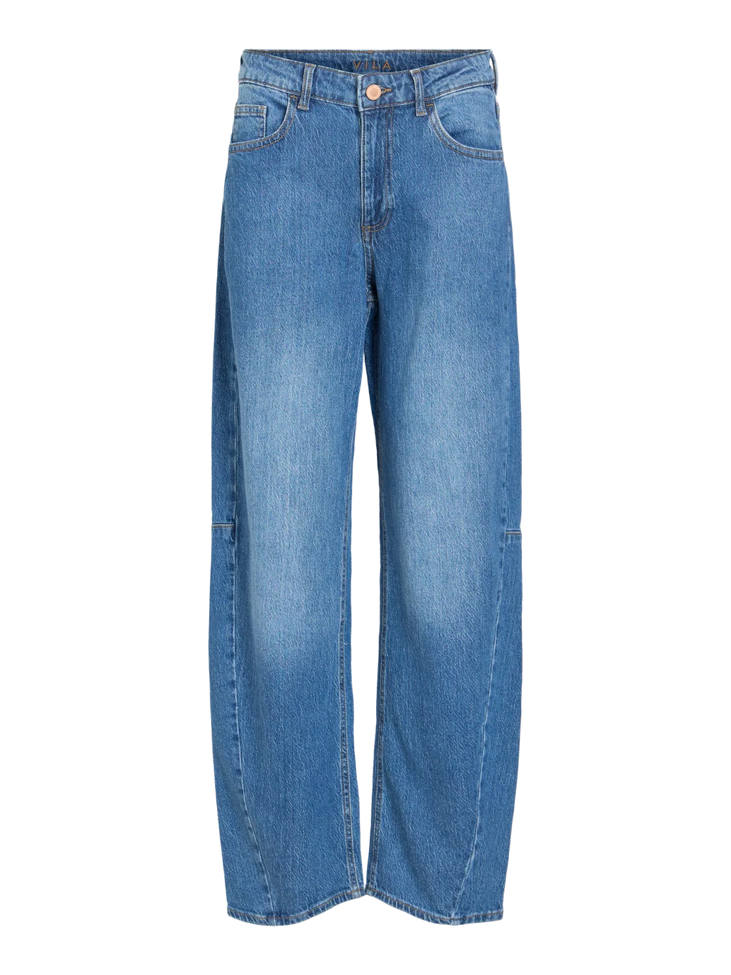 Brooke Barrel Leg Jeans (Medium Blue)