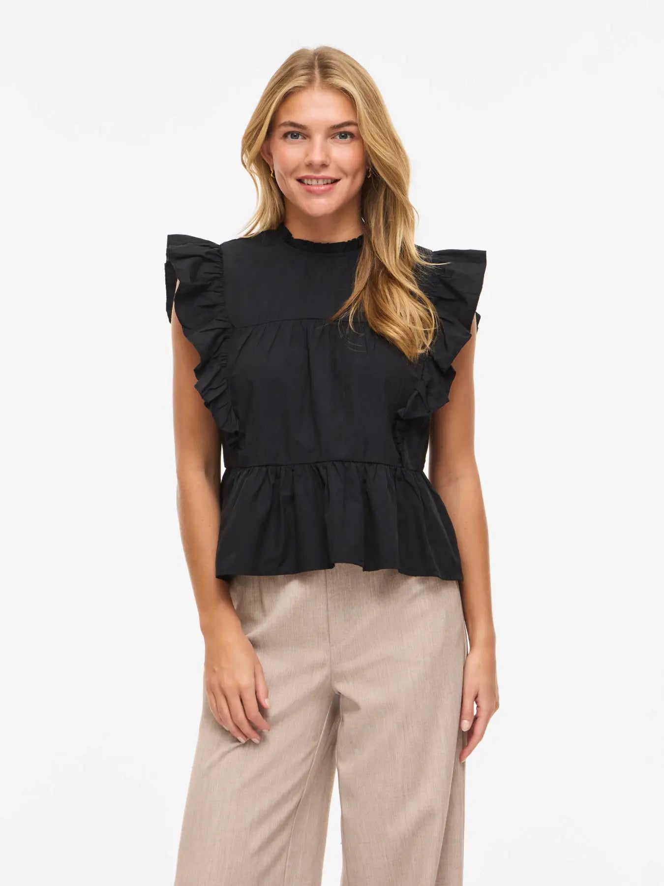 Rylie Frill Top (Black