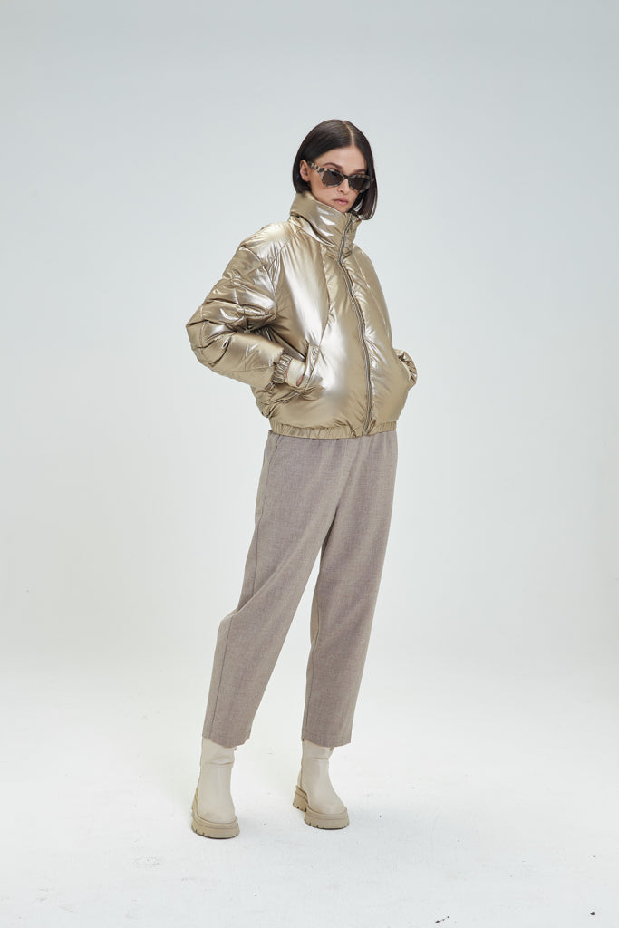 Ioana Quilted Jacket (Gold)