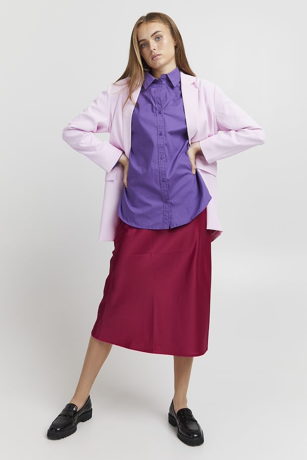 ENDA MIDI SKIRT (SHOCKING PINK)