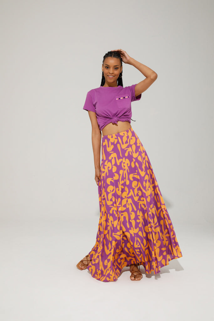 TRAPPY T-SHIRT WITH EMBROIDERED POCKET