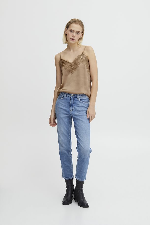 Taia Lace Cami (Tannin)