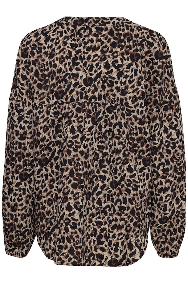 LINDA BLOUSE (TANNIN BROWN/BLACK)