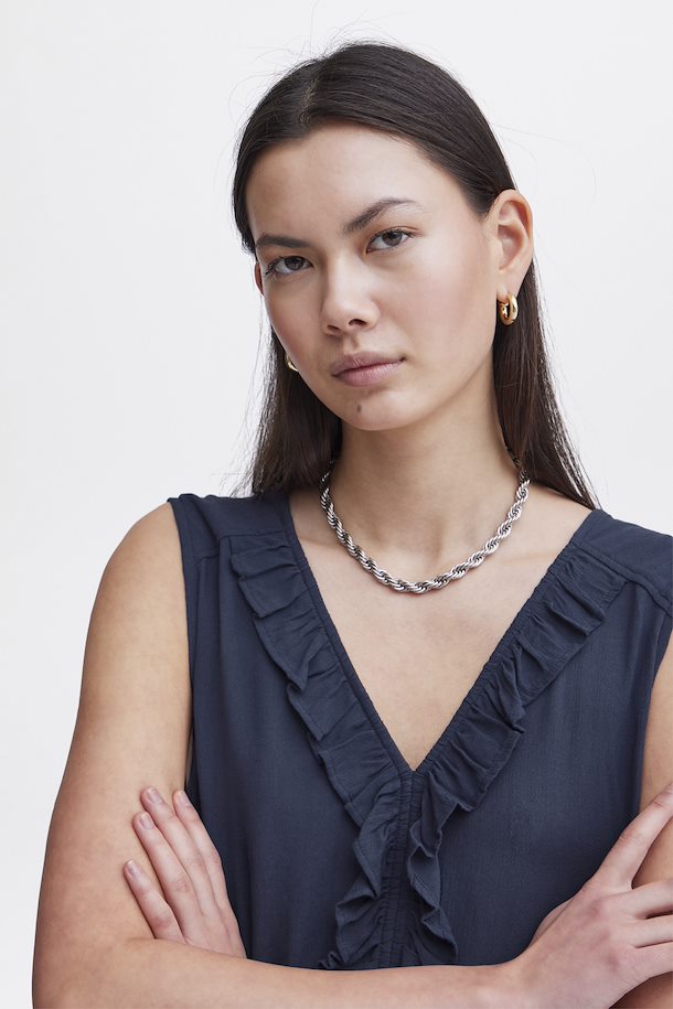 Kech Sleeveless Midi Dress (Navy)