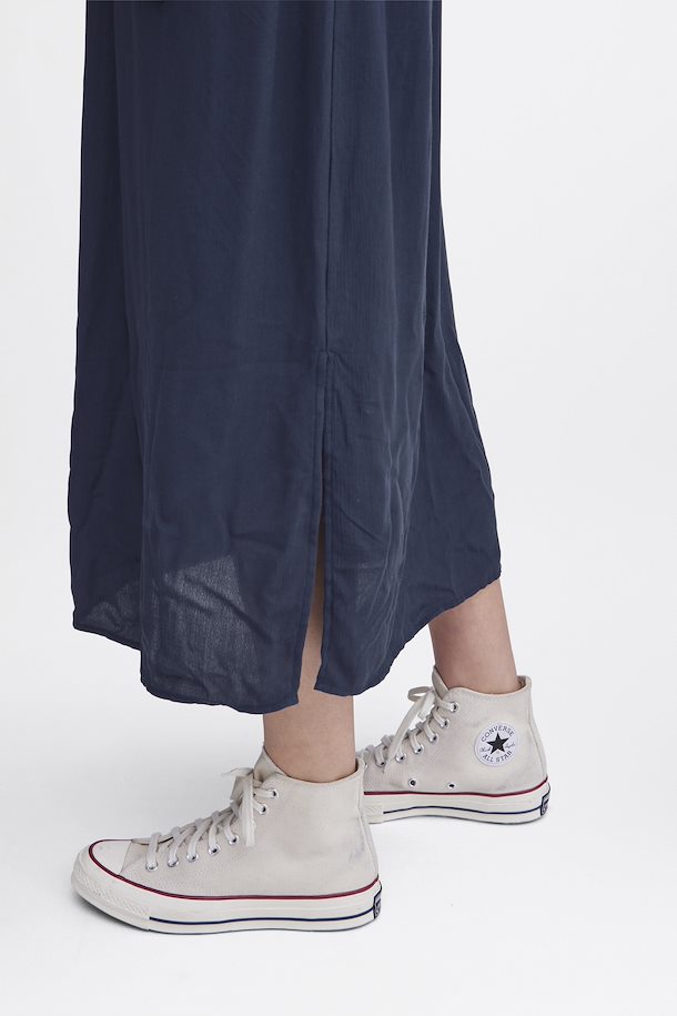 Kech Sleeveless Midi Dress (Navy)