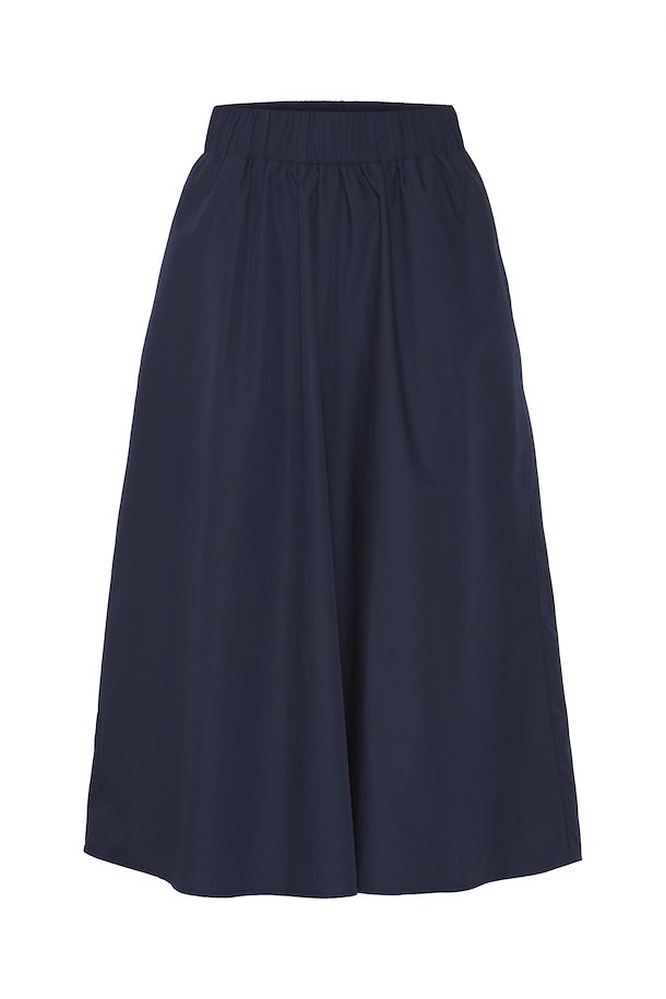 FINLEY MIDI SKIRT (NAVY)