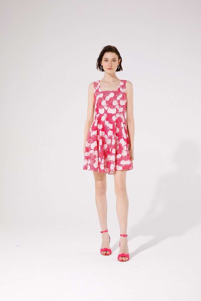 Mula Mini Dress (Hot Pink)