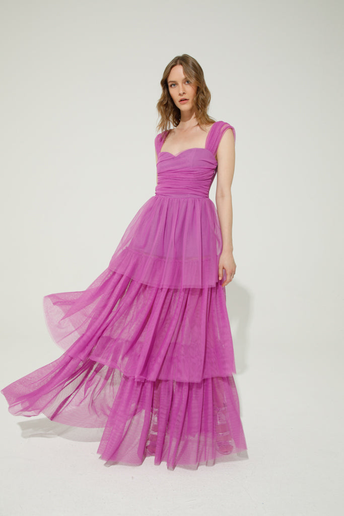 Hyacinth Long Dress (Orchid)